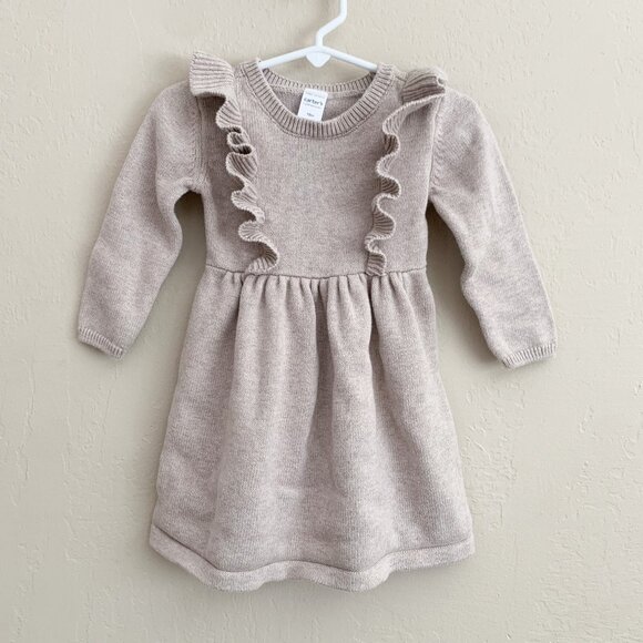 Carter’s Knit Ruffled Dress • 18 Months - Picture 1 of 3